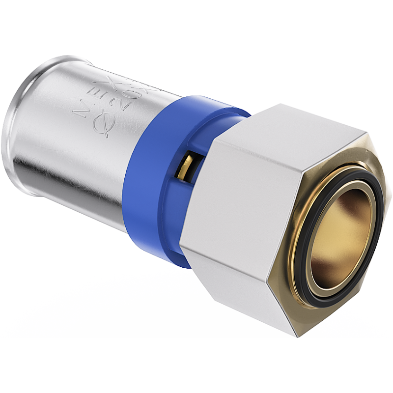 Mexen PEX-P compression fitting, crimped PEX 20 x 3/4 FF - W97135-2034F-00
