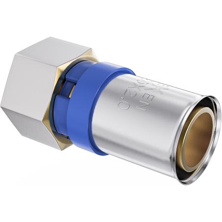 Mexen PEX-P compression fitting, crimped PEX 20 x 3/4 FF - W97135-2034F-00
