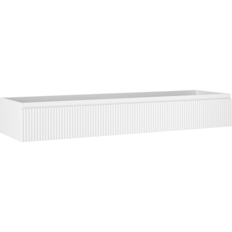 Mexen Rivel bathroom cabinet for sink 160 cm, 1 drawer, fluted, white matte - 91A20-16023-1-BF01