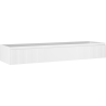 Mexen Rivel bathroom cabinet for sink 160 cm, 1 drawer, fluted, white matte - 91A20-16023-1-BF01