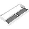 Mexen Rivel bathroom cabinet for sink 160 cm, 1 drawer, fluted, white matte - 91A20-16023-1-BF01