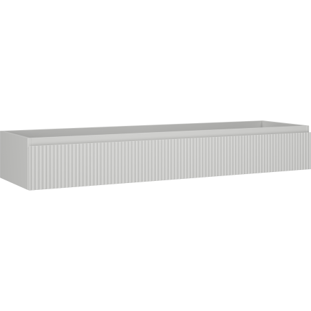 Mexen Rivel bathroom cabinet under sink 160 cm, 1 drawer, fluted, gray matte - 91A20-16023-1-BF62