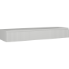 Mexen Rivel bathroom cabinet under sink 160 cm, 1 drawer, fluted, gray matte - 91A20-16023-1-BF62