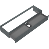 Mexen Rivel bathroom cabinet for sink 160 cm, 1 drawer, fluted, matte graphite - 91A20-16023-1-BF66