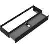 Mexen Rivel bathroom cabinet for sink 160 cm, 1 drawer, fluted, black matte - 91A20-16023-1-BF71