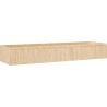 Mexen Rivel bathroom cabinet for washbasin 160 cm, 1 drawer, fluted, oak - 91A20-16023-1-BF81