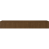 Mexen Rivel bathroom cabinet for washbasin 160 cm, 1 drawer, grooved, walnut - 91A20-16023-1-BF86