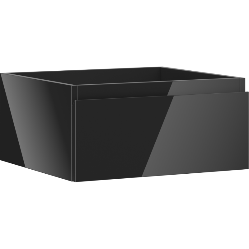 Mexen Orio bathroom cabinet under sink 50 cm, 1 drawer, black gloss - 91A10-05023-1-BF70