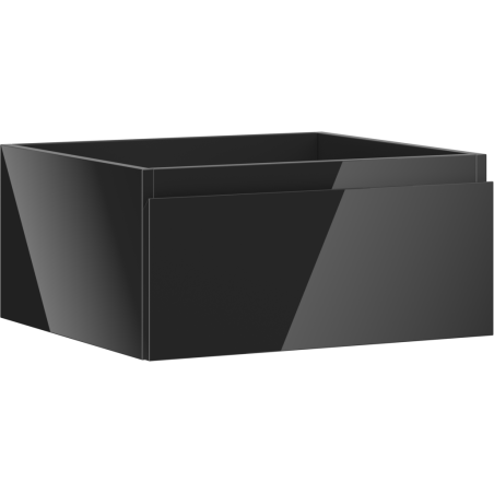 Mexen Orio bathroom vanity unit 50 cm, 1 drawer, black gloss - 91A10-05023-1-BF70