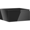Mexen Orio 50 cm washbasin cabinet, 1 drawer, black gloss - 91A10-05023-1-BF70