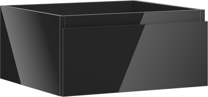 Mexen Orio bathroom vanity unit 50 cm, 1 drawer, black gloss - 91A10-05023-1-BF70