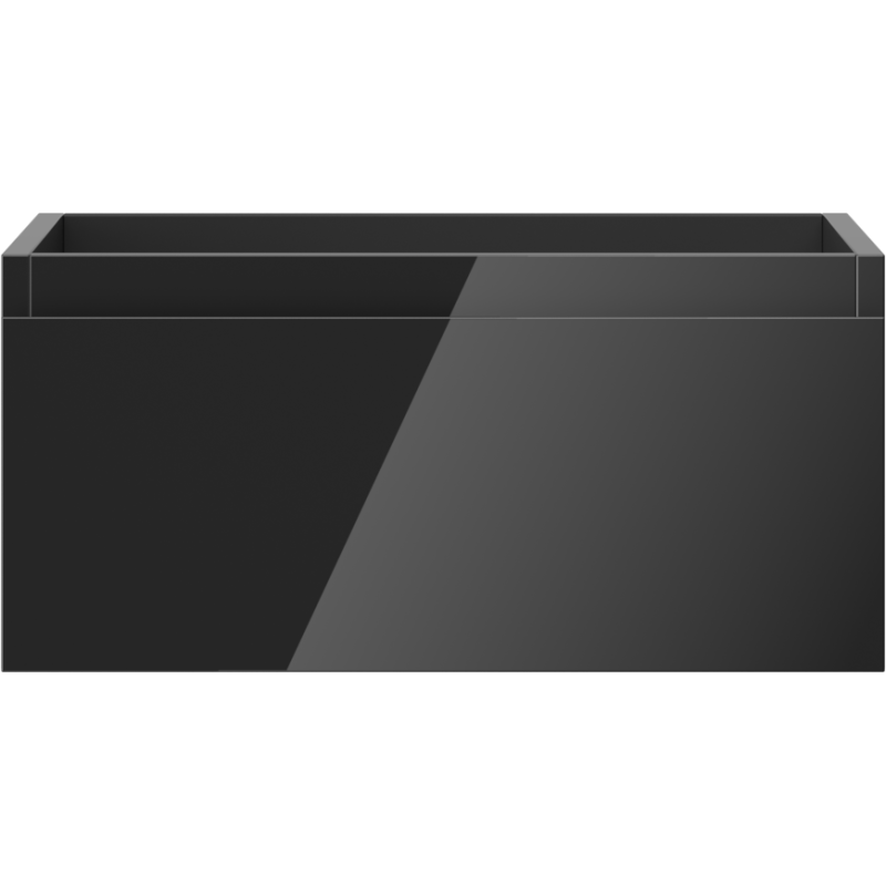 Mexen Orio bathroom cabinet under sink 50 cm, 1 drawer, black gloss - 91A10-05023-1-BF70