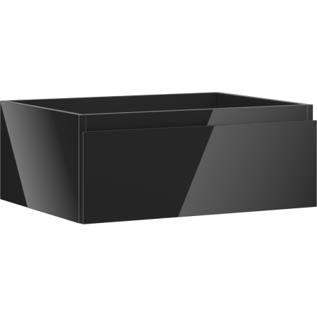 Mexen Orio bathroom cabinet for washbasin 60 cm, 1 drawer, black gloss - 91A10-06023-1-BF70