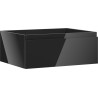 Mexen Orio bathroom cabinet for washbasin 60 cm, 1 drawer, black gloss - 91A10-06023-1-BF70