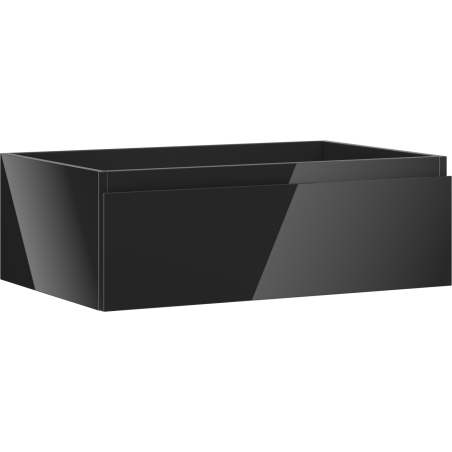 Mexen Orio bathroom cabinet under washbasin 70 cm, 1 drawer, black gloss - 91A10-07023-1-BF70