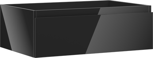 Mexen Orio bathroom cabinet under sink 70 cm, 1 drawer, black gloss - 91A10-07023-1-BF70