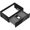 Mexen Orio bathroom cabinet under washbasin 70 cm, 1 drawer, black gloss - 91A10-07023-1-BF70