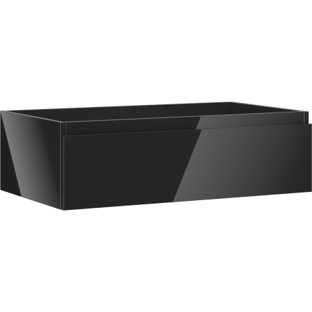 Mexen Orio bathroom cabinet for sink, 80 cm, 1 drawer, black gloss - 91A10-08023-1-BF70
