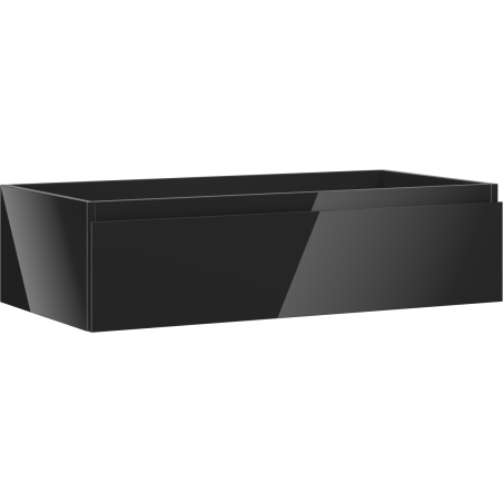 Mexen Orio 90 cm Bathroom Cabinet with Sink, 1 Drawer, Black Gloss - 91A10-09023-1-BF70