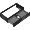 Mexen Orio bathroom cabinet under sink 90 cm, 1 drawer, black gloss - 91A10-09023-1-BF70