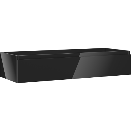 Mexen Orio 120 cm Bathroom Vanity Cabinet, 1 Drawer, Black Gloss - 91A10-12023-1-BF70