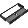Mexen Orio bathroom cabinet under sink 140 cm, 1 drawer, black gloss - 91A10-14023-1-BF70