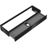 Mexen Orio bathroom cabinet for sink 160 cm, 1 drawer, black gloss - 91A10-16023-1-BF70