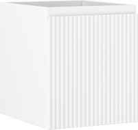 Mexen Rivel bathroom cabinet for washbasin 40 cm, 1 drawer, fluted, white matt - 91A20-04047-1-BF01