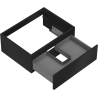 Mexen Orio bathroom cabinet for washbasin 60 cm, 1 drawer, matte black - 91A10-06023-1-BF71