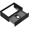 Mexen Orio 70 cm Bathroom Cabinet with Washbasin, 1 Drawer, Black Matte - 91A10-07023-1-BF71