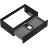 Mexen Orio bathroom cabinet under the sink 80 cm, 1 drawer, matte black - 91A10-08023-1-BF71