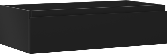 Mexen Orio bathroom cabinet for washbasin 90 cm, 1 drawer, black matte - 91A10-09023-1-BF71