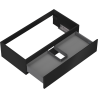Mexen Orio bathroom cabinet for washbasin 90 cm, 1 drawer, black matte - 91A10-09023-1-BF71