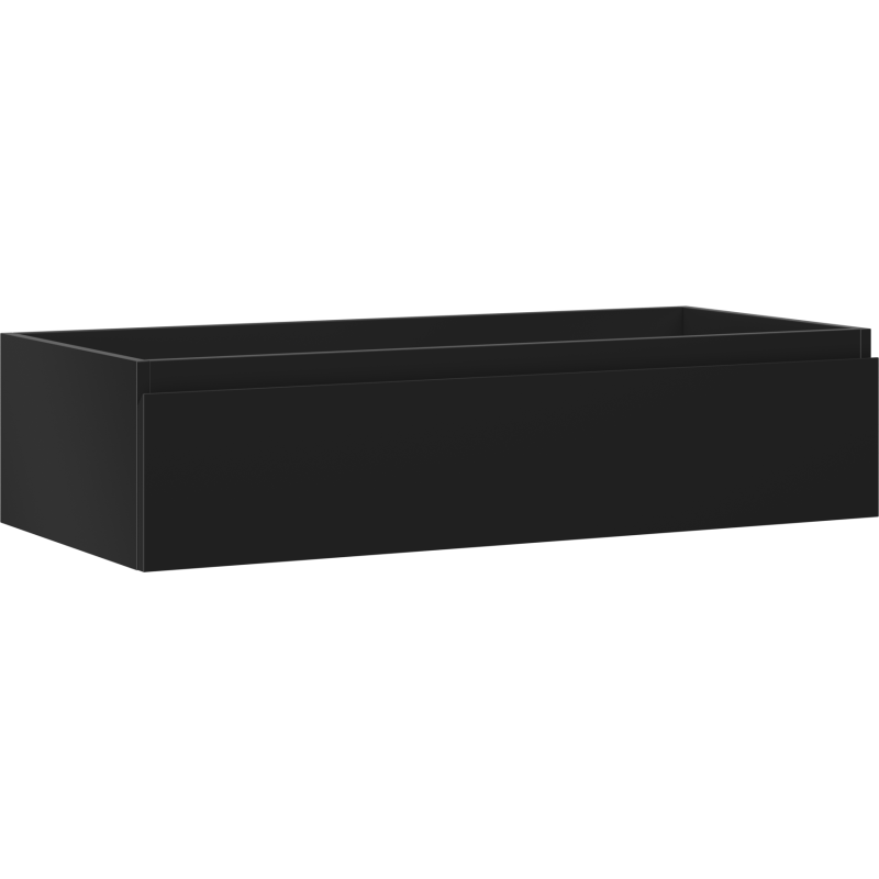 Mexen Orio Bathroom Cabinet 100 cm, 1 Drawer, Black Matte - 91A10-10023-1-BF71