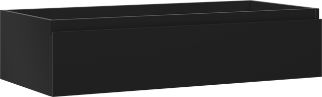 Mexen Orio Bathroom Cabinet 100 cm, 1 Drawer, Black Matte - 91A10-10023-1-BF71