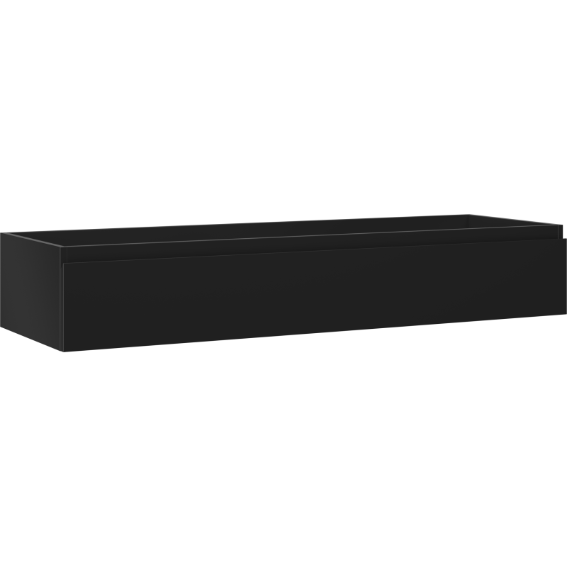 Mexen Orio bathroom cabinet under sink 140 cm, 1 drawer, black matte - 91A10-14023-1-BF71