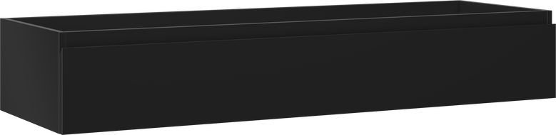 Mexen Orio bathroom cabinet under sink 140 cm, 1 drawer, black matte - 91A10-14023-1-BF71