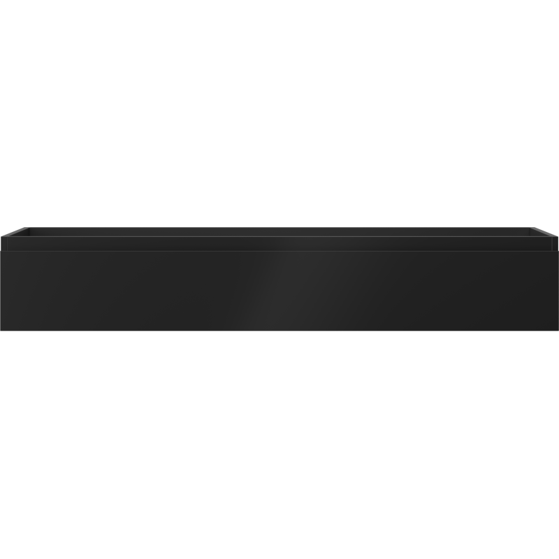 Mexen Orio 140 cm bathroom vanity unit, 1 drawer, black matte - 91A10-14023-1-BF71