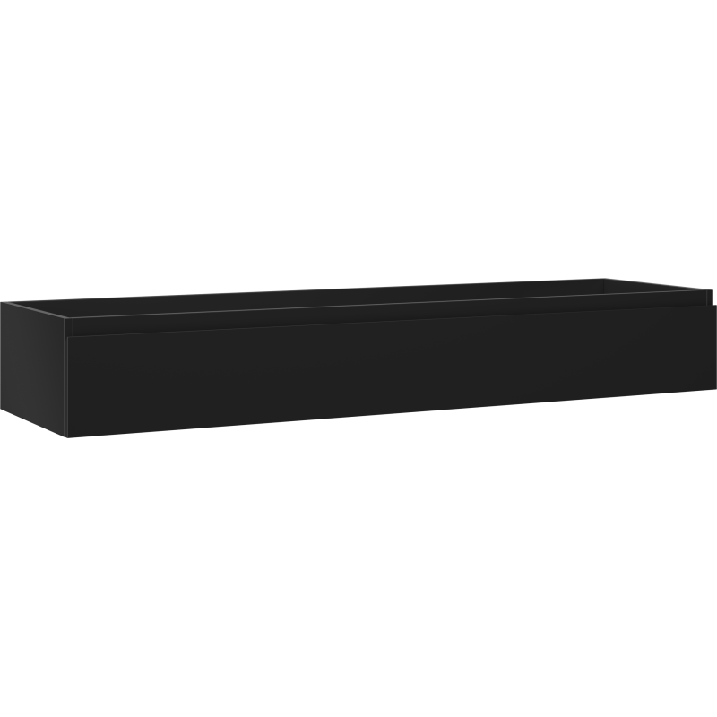 Mexen Orio bathroom cabinet under sink 160 cm, 1 drawer, black matte - 91A10-16023-1-BF71