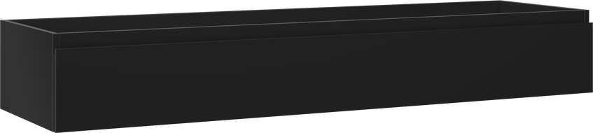 Mexen Orio bathroom cabinet 160 cm, 1 drawer, black matt - 91A10-16023-1-BF71