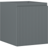Mexen Rivel bathroom cabinet under basin 40 cm, 1 drawer, fluted, gray matt - 91A20-04047-1-BF66