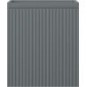 Mexen Rivel bathroom cabinet under basin 40 cm, 1 drawer, fluted, gray matt - 91A20-04047-1-BF66