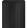 Mexen Rivel bathroom cabinet under-sink 40 cm, 1 drawer, fluted, matte black - 91A20-04047-1-BF71
