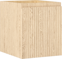 Mexen Rivel bathroom cabinet under-sink 40 cm, 1 drawer, grooved, oak - 91A20-04047-1-BF81