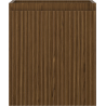 Mexen Rivel bathroom cabinet 40 cm, 1 drawer, grooved, walnut - 91A20-04047-1-BF86