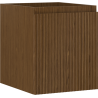 Mexen Rivel bathroom cabinet under-sink 40 cm, 1 drawer, grooved, walnut - 91A20-04047-1-BF86