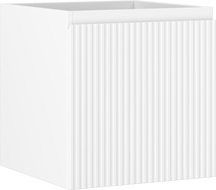 Mexen Rivel bathroom cabinet for sink 45 cm, 1 drawer, grooved, white matte - 91A20-04547-1-BF01