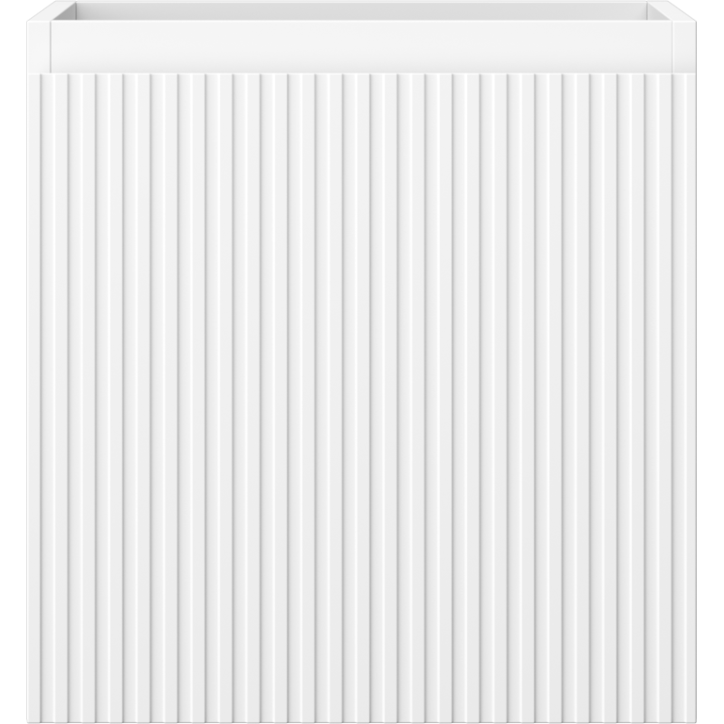 Mexen Rivel bathroom cabinet under sink 45 cm, 1 drawer, fluted, white matte - 91A20-04547-1-BF01