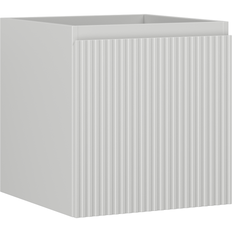 Mexen Rivel bathroom cabinet under-sink 45 cm, 1 drawer, fluted, matte gray - 91A20-04547-1-BF62