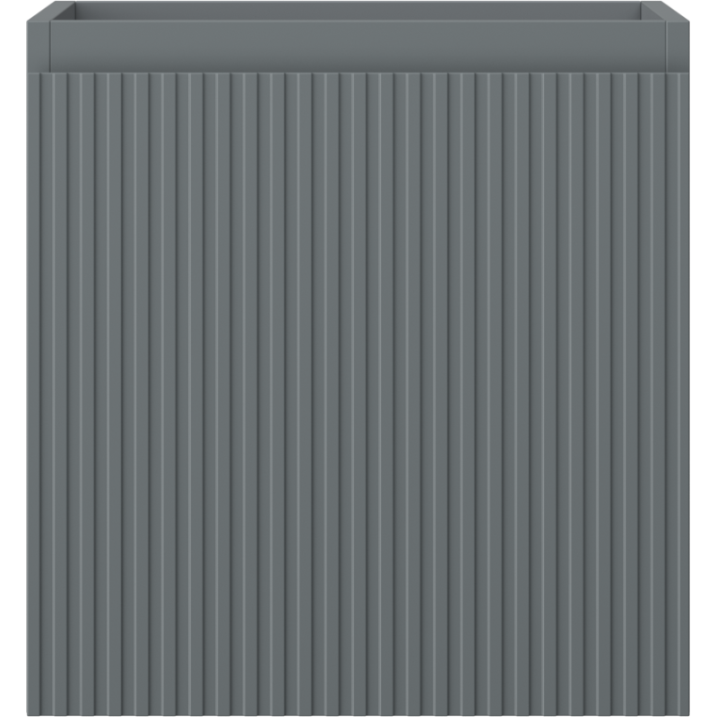 Mexen Rivel bathroom cabinet under-sink 45 cm, 1 drawer, grooved, matte graphite - 91A20-04547-1-BF66